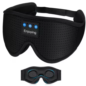 MOZOS LC001-V2 Bluetooth spánková maska so stereo reproduktormi, čierna