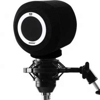 MOZOS PS-4 guľový penový pop filter ochrana proti vetru čierny