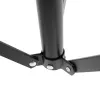 MOZOS PB02 skladacia bubenícka stolička / trón, čierna, sedadlo 280 mm, výška 450-550 mm