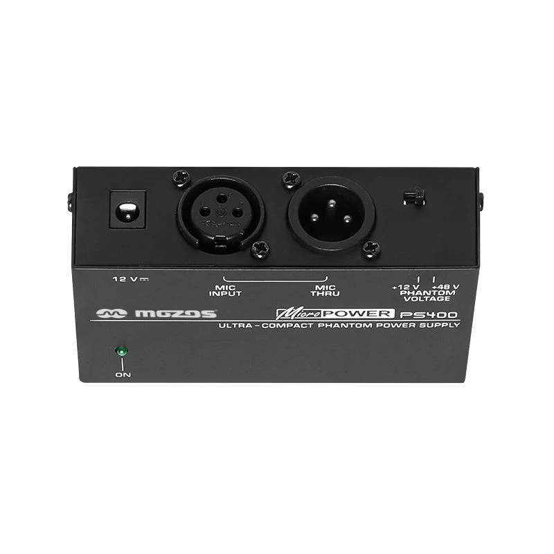 MOZOS PS400 fantómové napájanie 12V / 48V pre XLR mikrofóny