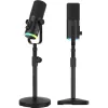 Mozos GM-ONE USB XLR RGB LED mikrofón čierny