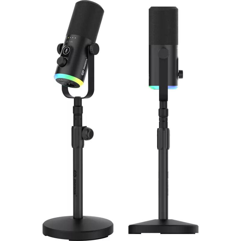 Mozos GM-ONE USB XLR RGB LED mikrofón čierny