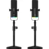 Mozos GM-ONE USB XLR RGB LED mikrofón čierny