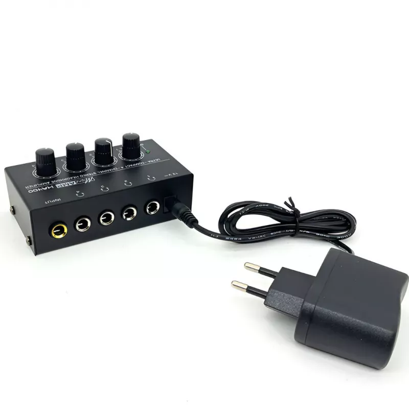 MOZOS HA400 4-kanálový stereo zosilňovač pre slúchadlá