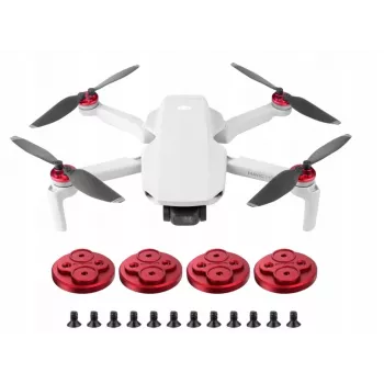 SUNNYLIFE 4x ochrana motorov pre DJI Mavic Mini - čierny ABS plast Snap-on prachotesný odolný proti poškriabaniu