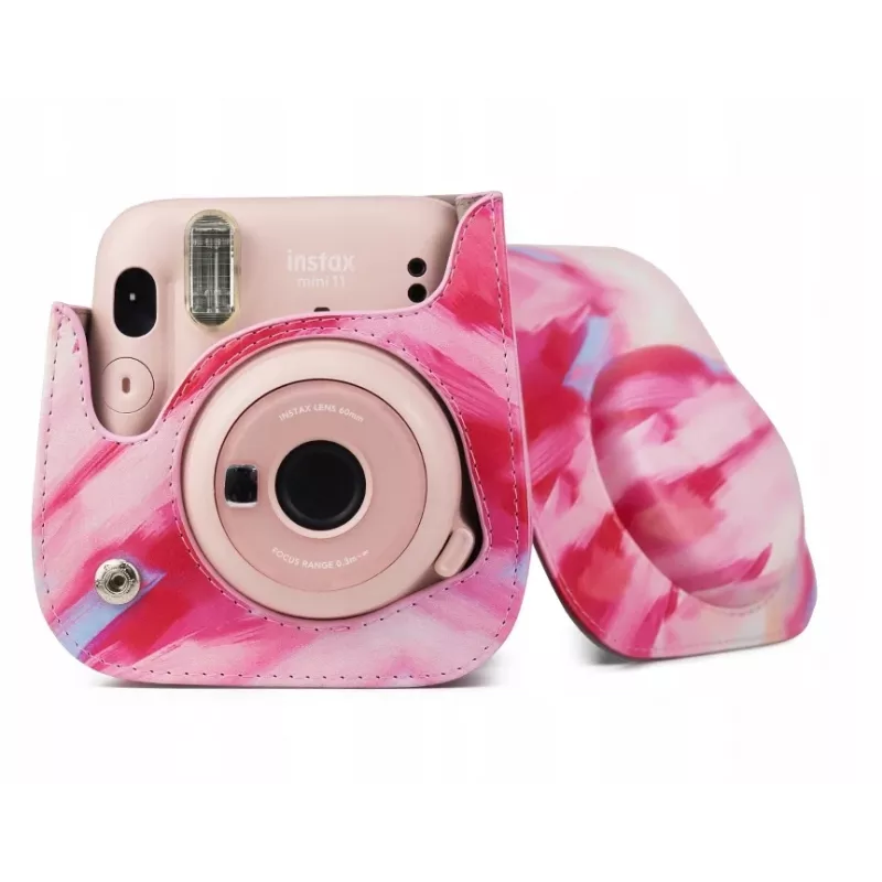 LOVEINSTANT puzdro obal taška pre Fujifilm Instax Mini 11 - vzor brush strokes