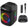 Tonsil Party Dance 800 prenosný Bluetooth reproduktor na párty s karaoke, disco LED, 80 W RMS, 2x8 palcové basové reproduktory, čierna