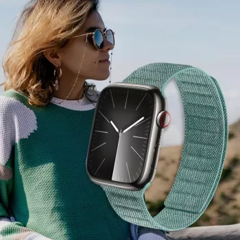 Crong Melange remienok pre Apple Watch 38/40/41/42 mm, tyrkysový