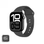 Crong Liquid Silicone remienok na hodinky pre Apple Watch 44/45/46/49 mm - grafitová
