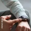 Crong Liquid Silicone remienok na hodinky pre Apple Watch 44/45/46/49 mm - grafitová