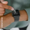 Crong Liquid Silicone remienok na hodinky pre Apple Watch 44/45/46/49 mm - grafitová
