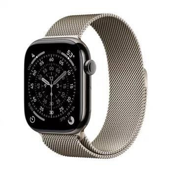 Crong Milano Steel – nerezový remienok pre Apple Watch 44/45/46/49 mm (šampanská)