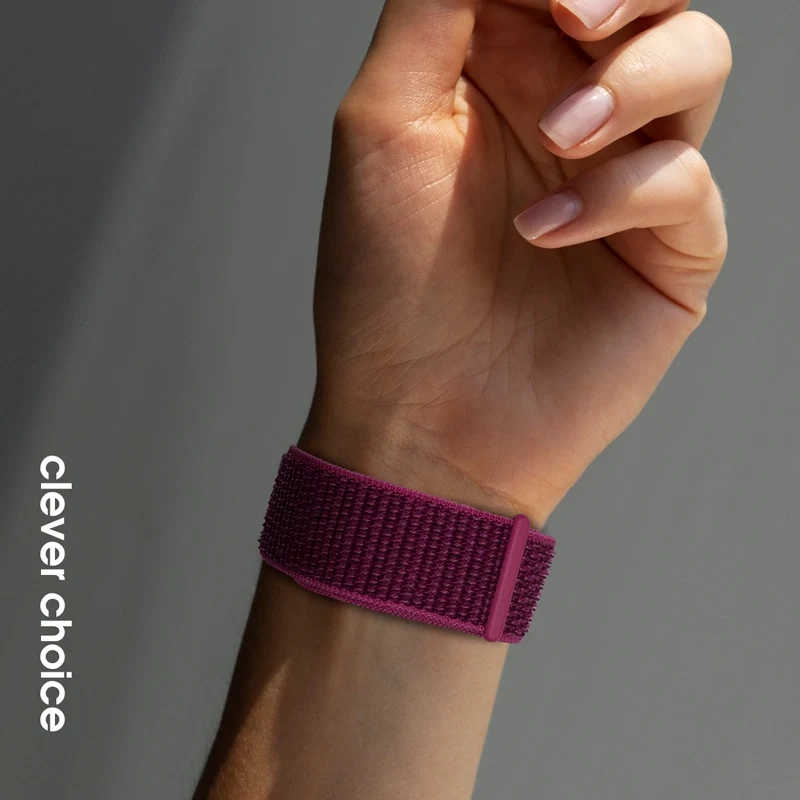 Crong Nylon Sport Band pre Apple Watch 38/40/41/42 mm (magenta fusion)