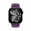 Crong Liquid Silicone Sport Band pre Apple Watch 44/45/46/49 mm - slivková