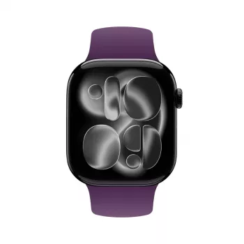 Crong Liquid Silicone Sport Band pre Apple Watch 44/45/46/49 mm - slivková