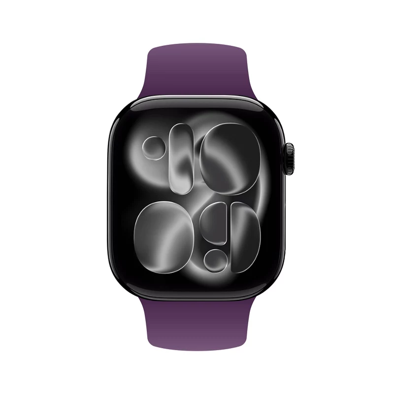 Crong Liquid Silicone Sport Band pre Apple Watch 44/45/46/49 mm - slivková