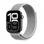Crong Nylon Sport remienok pre Apple Watch 44/45/46/49 mm (striebornosivá)