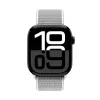 Crong Nylon Sport remienok pre Apple Watch 44/45/46/49 mm (striebornosivá)