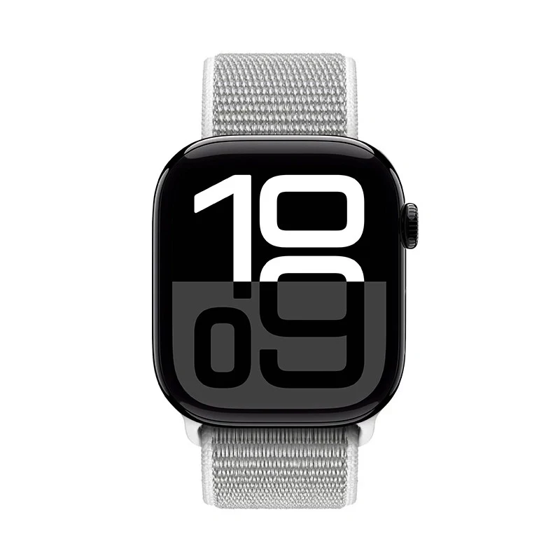 Crong Nylon Sport remienok pre Apple Watch 44/45/46/49 mm (striebornosivá)