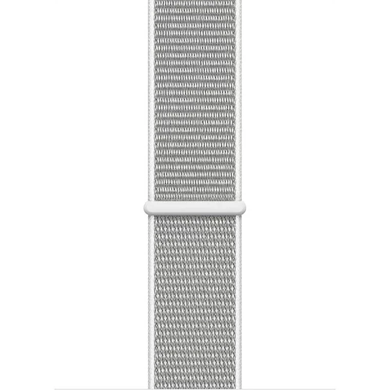 Crong Nylon Sport remienok pre Apple Watch 44/45/46/49 mm (striebornosivá)