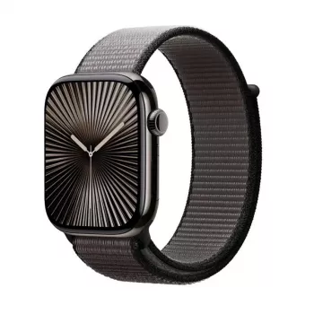 Crong Nylon Sport Loop pre Apple Watch 44/45/46/49 mm (nočná sivá)