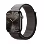 Crong Nylon Sport Loop pre Apple Watch 44/45/46/49 mm (nočná sivá)