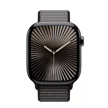 Crong Nylon Sport Loop pre Apple Watch 44/45/46/49 mm (nočná sivá)