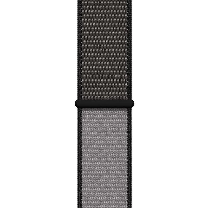 Crong Nylon Sport Loop pre Apple Watch 44/45/46/49 mm (nočná sivá)