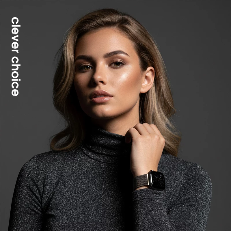 Crong Milano Steel - nerezový remienok pre Apple Watch 38/40/41/42 mm (grafit)