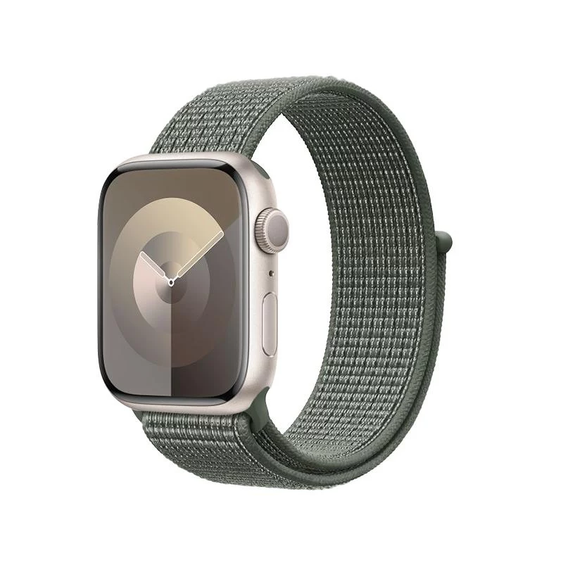 Crong Nylon Sport Band pre Apple Watch 38/40/41/42 mm (military green)