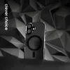Crong Clear MAG Pro puzdro pre iPhone 16 Pro MagSafe (čierna)