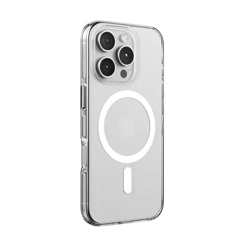 Crong Clear MAG Pro puzdro pre iPhone 16 Pro Max s MagSafe (transparentné)