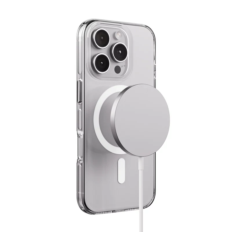 Crong Clear MAG Pro puzdro pre iPhone 16 Pro Max s MagSafe (transparentné)
