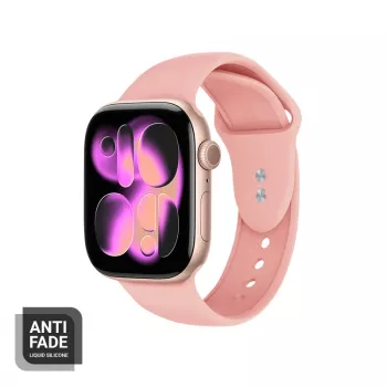 Crong Liquid - remienok pre Apple Watch 38/40/41/42 mm (lososová)