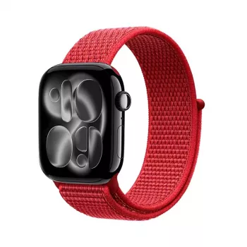 Crong Nylon Sport Loop pre Apple Watch 38/40/41/42 mm červená