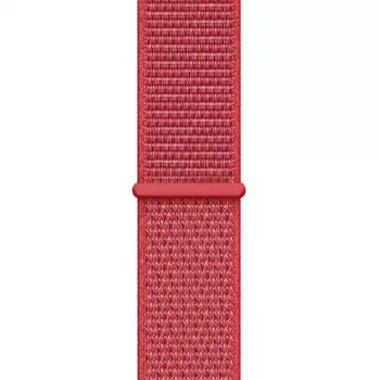 Crong Nylon Sport Loop pre Apple Watch 38/40/41/42 mm červená