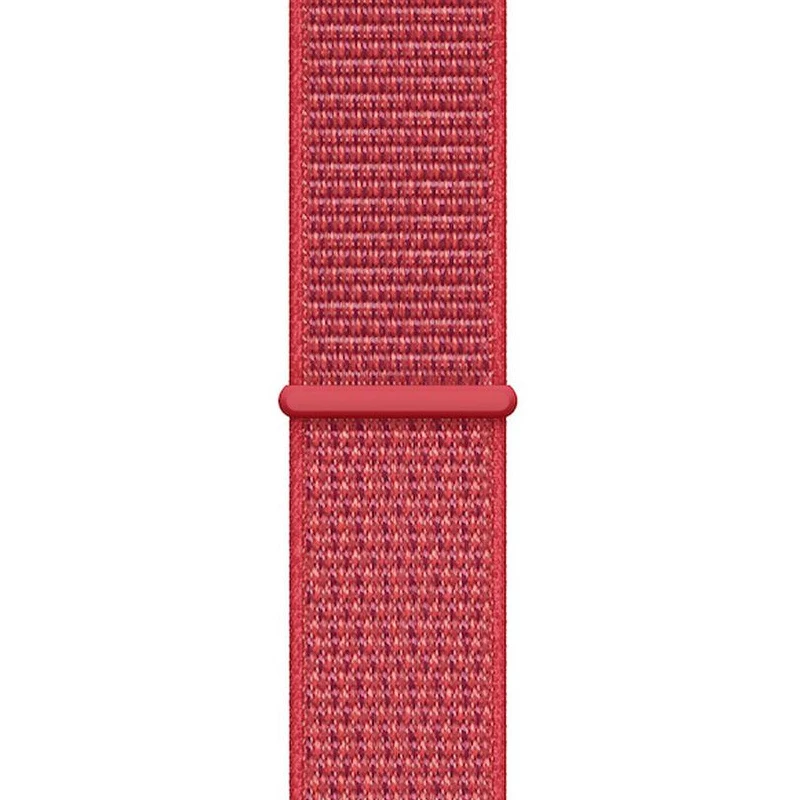 Crong Nylon Sport Loop pre Apple Watch 38/40/41/42 mm červená