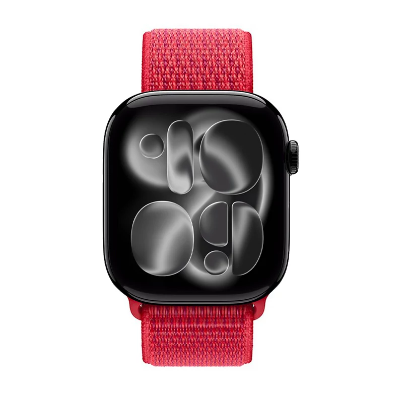 Crong Nylon Sport Loop pre Apple Watch 38/40/41/42 mm červená