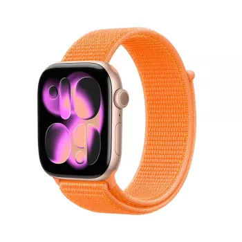 Crong Nylon Sport Loop pre Apple Watch 38/40/41/42 mm oranžová