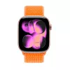 Crong Nylon Sport Loop pre Apple Watch 38/40/41/42 mm oranžová