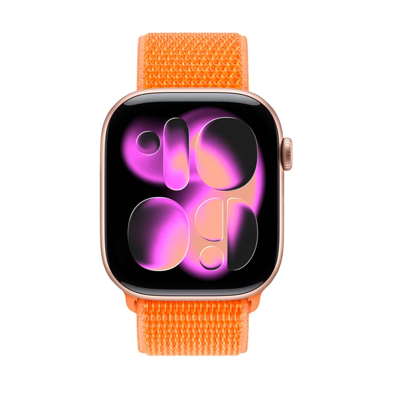 Crong Nylon Sport Loop pre Apple Watch 38/40/41/42 mm oranžová