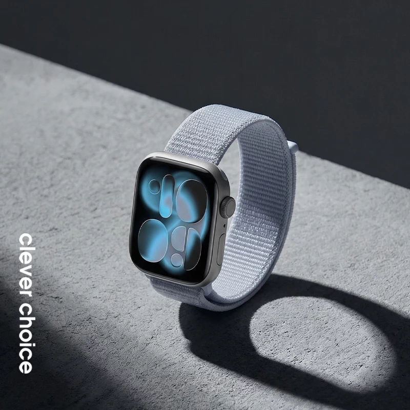 Crong Nylon remienok pre Apple Watch 38/40/41/42 mm modrý