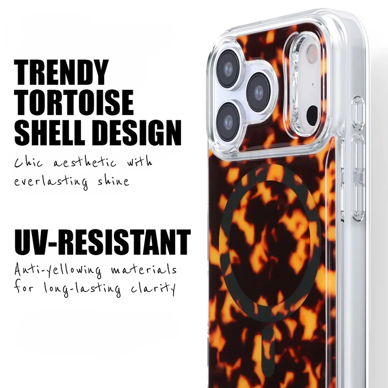 Crong Deluxe MAG Cover - puzdro pre iPhone 17 MagSafe (Tortoise)