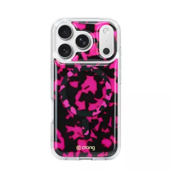 Crong Deluxe MAG Cover - puzdro pre iPhone 17 Pro MagSafe (Pink Tortoise)