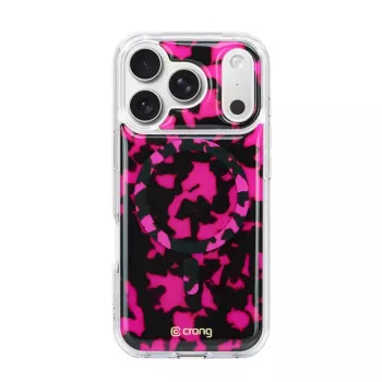 Crong Deluxe MAG Cover puzdro pre iPhone 17 Pro Max s MagSafe (Pink Tortoise)