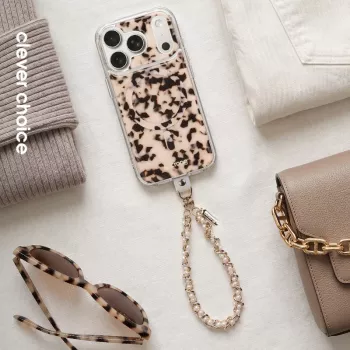 Crong Phone Charm Pearl Twist - elegantný lanyard na puzdrá telefónov