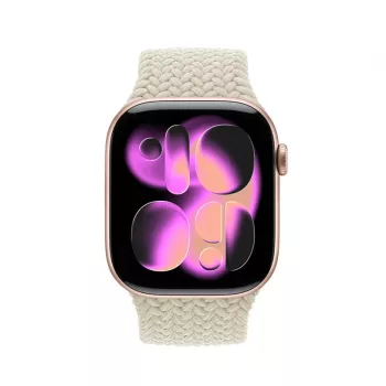 Crong Wave Band pletený nylonový remienok pre Apple Watch 38/40/41/42 mm (béžová)