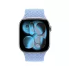 Crong Wave Band pletený nylonový Solo Loop pre Apple Watch 38/40/41/42 mm modrá