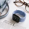 Crong Wave Band pletený nylonový Solo Loop pre Apple Watch 38/40/41/42 mm modrá