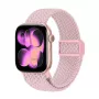 Crong Wave Band pletený nylonový Solo Loop pre Apple Watch 38/40/41/42 mm ružová